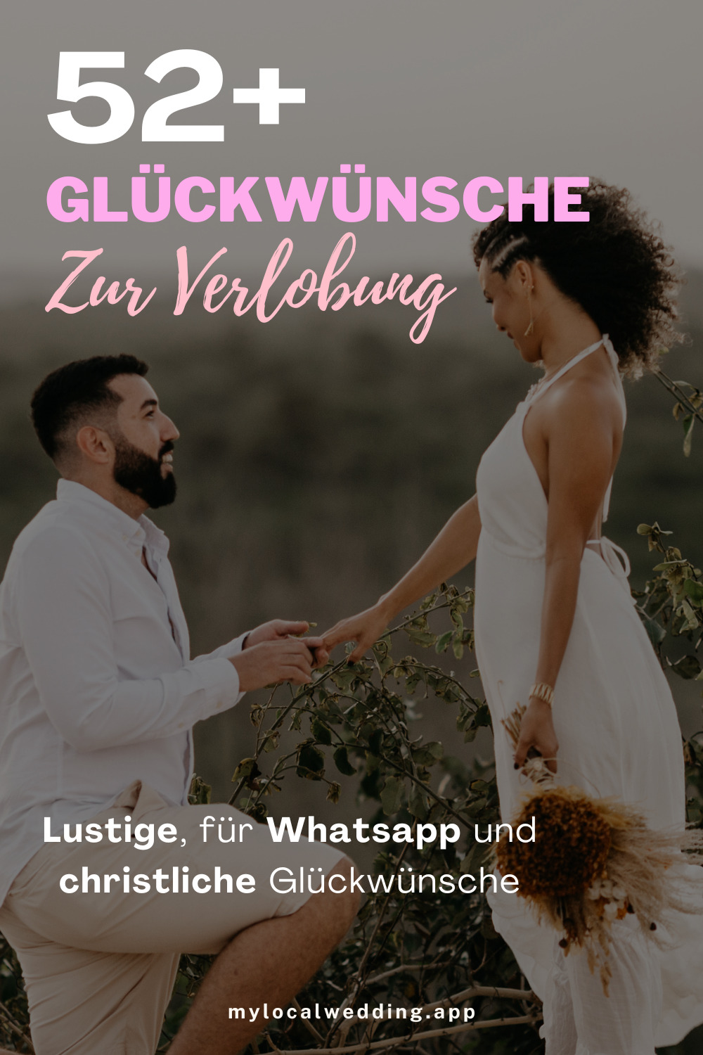 Glückwünsche zur Verlobung